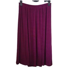 The Magic Scarf Company Magic Slinky Travel Packable Skirt Purple Lined OSFA